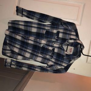 Blue cotton flannel